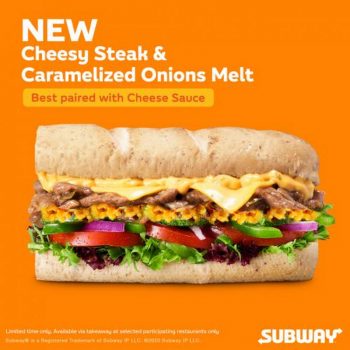 Subway-New-Cheesy-Steak-Caramelized-Onions-Melt-Promo-350x350 - Beverages Food , Restaurant & Pub Johor Kedah Kelantan Kuala Lumpur Melaka Negeri Sembilan Pahang Penang Perak Perlis Promotions & Freebies Putrajaya Sabah Sarawak Selangor Terengganu 