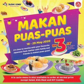 Sushi-King-Makan-Puas-Puas-Promotion-350x350 - Beverages Food , Restaurant & Pub Johor Kedah Kelantan Kuala Lumpur Melaka Negeri Sembilan Pahang Penang Perak Perlis Promotions & Freebies Putrajaya Sabah Sarawak Selangor Terengganu 