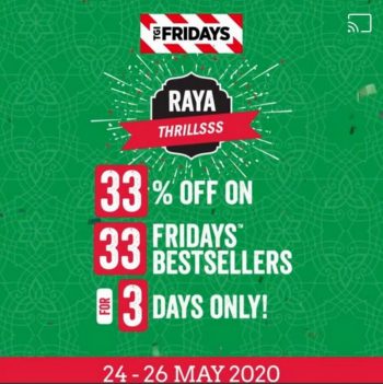 TGI-Fridays-33-off-Promo-350x351 - Beverages Food , Restaurant & Pub Kuala Lumpur Penang Promotions & Freebies Selangor 