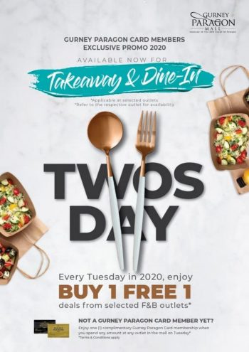 TWOSDAY-Deals-at-Gurney-Paragon-350x495 - Others Penang Promotions & Freebies 
