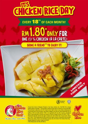 The-Chicken-Rice-Shop-Chicken-Rice-Day-Promo-350x490 - Beverages Food , Restaurant & Pub Johor Kedah Kelantan Kuala Lumpur Melaka Negeri Sembilan Pahang Penang Perak Perlis Promotions & Freebies Putrajaya Sabah Sarawak Selangor Terengganu 