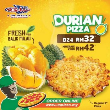 US-Pizza-Durian-Pizza-Promotion-350x350 - Beverages Food , Restaurant & Pub Johor Kedah Kelantan Kuala Lumpur Melaka Negeri Sembilan Online Store Pahang Penang Perak Perlis Promotions & Freebies Putrajaya Sabah Sarawak Selangor Terengganu 