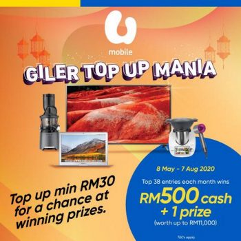 Umobile-Giler-Top-Up-Mania-Win-RM500-Cash-Promotion-with-Touch-n-Go-350x350 - Johor Kedah Kelantan Kuala Lumpur Melaka Negeri Sembilan Online Store Others Pahang Penang Perak Perlis Promotions & Freebies Putrajaya Sabah Sarawak Selangor Terengganu 