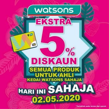 Watsons-5-off-Promotion-at-Paradigm-Mall-Johor-Bahru-350x350 - Beauty & Health Health Supplements Johor Personal Care Promotions & Freebies 