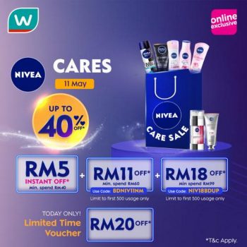 Watsons-Online-Nivea-Promotion-350x350 - Beauty & Health Johor Kedah Kelantan Kuala Lumpur Melaka Negeri Sembilan Online Store Pahang Penang Perak Perlis Personal Care Promotions & Freebies Putrajaya Sabah Sarawak Selangor Skincare Terengganu 