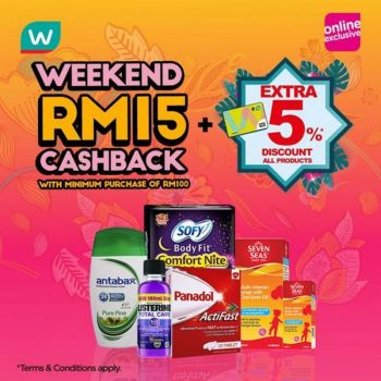 Watsons-Online-Weekend-Cashback-Promotion-350x350 - Beauty & Health Health Supplements Johor Kedah Kelantan Kuala Lumpur Melaka Negeri Sembilan Online Store Pahang Penang Perak Perlis Personal Care Promotions & Freebies Putrajaya Sabah Sarawak Selangor Skincare Terengganu 