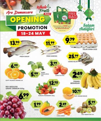 Whole-Fruits-Market-Opening-Promotion-at-Ara-Damansara-350x418 - Promotions & Freebies Selangor Supermarket & Hypermarket 