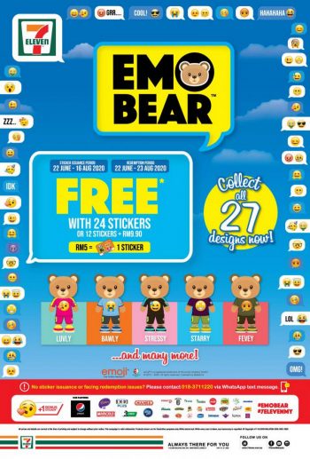 7-Eleven-Free-Emobear-Promotion-2-350x517 - Johor Kedah Kelantan Kuala Lumpur Melaka Negeri Sembilan Pahang Penang Perak Perlis Promotions & Freebies Putrajaya Sabah Sarawak Selangor Supermarket & Hypermarket Terengganu 