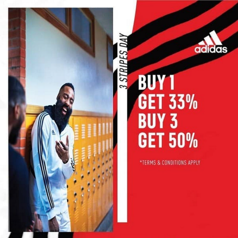 Jun 2020: Adidas 3 Stripes Day Promo 