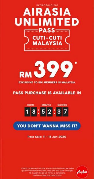 AirAsia-Unlimited-Pass-Promo-328x625 - Air Fare Johor Kedah Kelantan Kuala Lumpur Melaka Negeri Sembilan Online Store Pahang Penang Perak Perlis Promotions & Freebies Putrajaya Sabah Sarawak Selangor Sports,Leisure & Travel Terengganu 