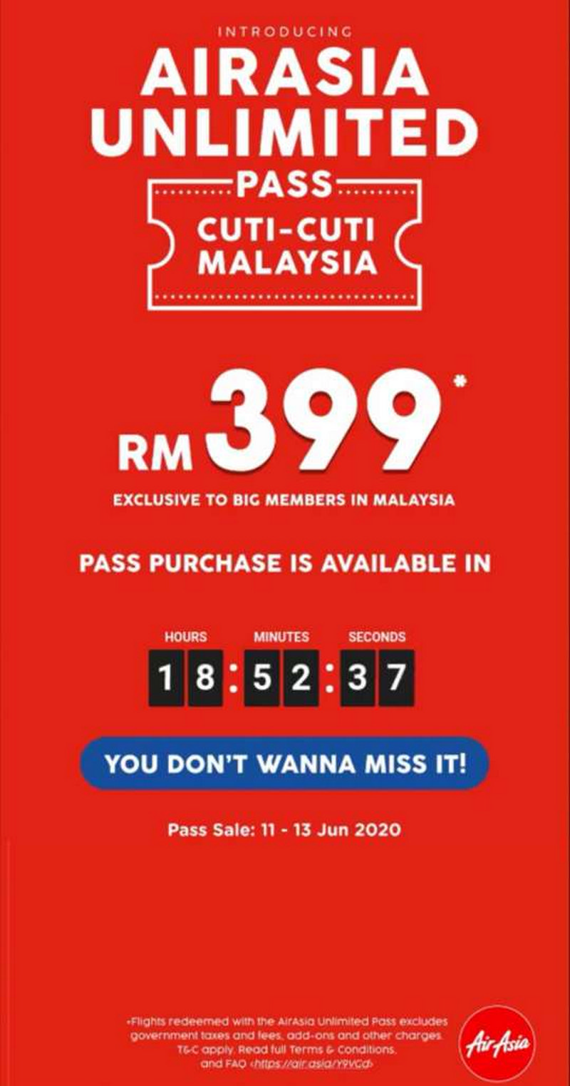 1113 Jun 2020 AirAsia Unlimited Pass Promo