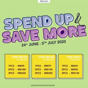 Ariani-Spend-Up-Save-More-Sale-350x350 - Apparels Fashion Accessories Fashion Lifestyle & Department Store Johor Kedah Kelantan Kuala Lumpur Malaysia Sales Melaka Negeri Sembilan Online Store Pahang Penang Perak Perlis Putrajaya Sabah Sarawak Selangor Terengganu 