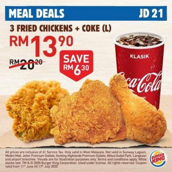 Burger-King-3-Fried-Chickens-Coke-Promotion-350x350 - Beverages Food , Restaurant & Pub Johor Kedah Kelantan Kuala Lumpur Melaka Negeri Sembilan Pahang Penang Perak Perlis Promotions & Freebies Putrajaya Sabah Sarawak Selangor Terengganu 