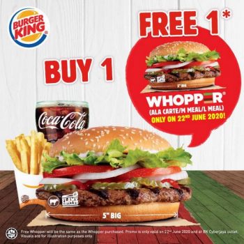 Burger-King-ReOpening-Promotion-Whopper-Buy-1-Free-1-at-Cyberjaya-350x350 - Beverages Food , Restaurant & Pub Promotions & Freebies Selangor 