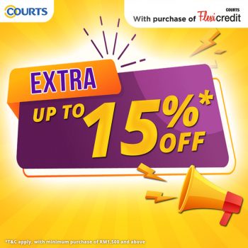 COURTS-15-off-Promo-with-Flexicredit-350x350 - Electronics & Computers Home Appliances Johor Kedah Kelantan Kitchen Appliances Kuala Lumpur Melaka Negeri Sembilan Pahang Penang Perak Perlis Promotions & Freebies Putrajaya Sabah Sarawak Selangor Terengganu 