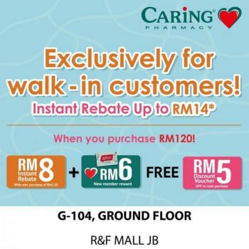 Caring-Pharmacy-Instant-Rebate-Promo-at-RF-Mall-Johor-Bahru-350x350 - Beauty & Health Health Supplements Johor Personal Care Promotions & Freebies 