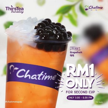 Chatime-Thirstea-Thursday-350x350 - Beverages Food , Restaurant & Pub Johor Kedah Kelantan Kuala Lumpur Melaka Negeri Sembilan Pahang Penang Perak Perlis Promotions & Freebies Putrajaya Sabah Sarawak Selangor Terengganu 