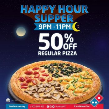 Dominos-Happy-Hour-Supper-Promotion-350x350 - Beverages Food , Restaurant & Pub Johor Kedah Kelantan Kuala Lumpur Melaka Negeri Sembilan Online Store Pahang Penang Perak Perlis Pizza Promotions & Freebies Putrajaya Sabah Sarawak Selangor Terengganu 