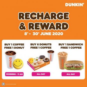 Dunkin-Donuts-Recharge-Reward-Promotion-350x349 - Beverages Food , Restaurant & Pub Johor Kedah Kelantan Kuala Lumpur Melaka Negeri Sembilan Pahang Penang Perak Perlis Promotions & Freebies Putrajaya Sabah Sarawak Selangor Terengganu 