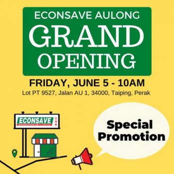 Econsave-Grand-Opening-Promotion-at-Aulong-350x350 - Perak Promotions & Freebies Supermarket & Hypermarket 