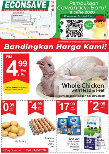Econsave-Opening-Promotion-at-Teratai-350x494 - Johor Promotions & Freebies Supermarket & Hypermarket 