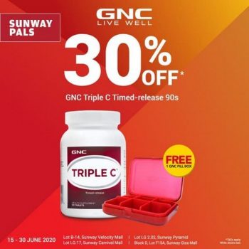 GNC-Live-Well-30-off-Promo-with-Sunway-Pals-350x350 - Beauty & Health Health Supplements Kuala Lumpur Promotions & Freebies Selangor 