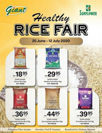 Giant-Sunflower-Healthy-Rice-Fair-Promotion-350x457 - Johor Kedah Kelantan Kuala Lumpur Melaka Negeri Sembilan Pahang Penang Perak Perlis Promotions & Freebies Putrajaya Selangor Supermarket & Hypermarket Terengganu 