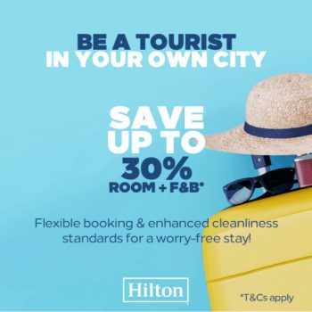 Hilton-30-off-Promotion-350x350 - Hotels Johor Kedah Kelantan Kuala Lumpur Melaka Online Store Pahang Penang Perak Perlis Promotions & Freebies Putrajaya Sabah Sarawak Selangor Sports,Leisure & Travel Terengganu 