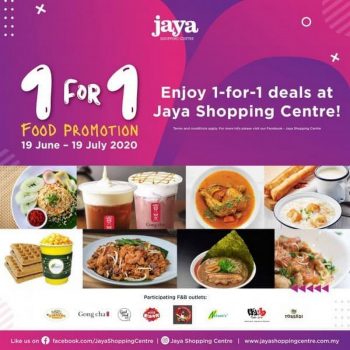 Jaya-Shopping-Centre-1-for-1-Food-Promotion-350x350 - Beverages Food , Restaurant & Pub Negeri Sembilan Promotions & Freebies Selangor 