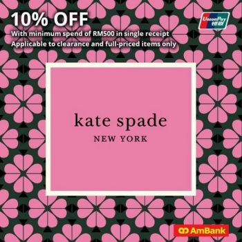 Kate-Spade-New-York-10-off-Promo-with-Ambank-350x350 - AmBank Bags Bank & Finance Fashion Accessories Fashion Lifestyle & Department Store Johor Kedah Kelantan Kuala Lumpur Melaka Negeri Sembilan Pahang Penang Perak Perlis Promotions & Freebies Putrajaya Sabah Sarawak Selangor Terengganu 