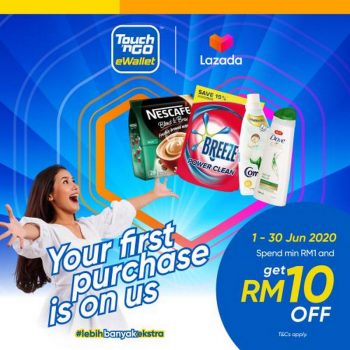 Lazada-New-Customer-RM10-OFF-Promotion-with-Touch-n-Go-350x350 - Johor Kedah Kelantan Kuala Lumpur Melaka Negeri Sembilan Online Store Others Pahang Penang Perak Perlis Promotions & Freebies Putrajaya Sabah Sarawak Selangor Terengganu 