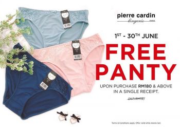 Pierre-Cardin-Lingerie-Free-Panty-Promo-at-gatewayklia2-350x247 - Fashion Lifestyle & Department Store Lingerie Promotions & Freebies 