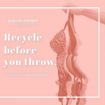 Pierre-Cardin-Lingerie-Recycle-Program-350x350 - Fashion Accessories Fashion Lifestyle & Department Store Johor Kedah Kelantan Kuala Lumpur Lingerie Melaka Negeri Sembilan Pahang Penang Perak Perlis Promotions & Freebies Putrajaya Sabah Sarawak Selangor Terengganu 