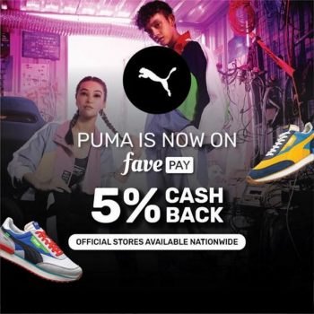 Puma-5-Cash-Back-Promotion-with-FavePay-350x350 - Apparels Fashion Accessories Fashion Lifestyle & Department Store Johor Kedah Kelantan Kuala Lumpur Melaka Nationwide Negeri Sembilan Pahang Penang Perak Perlis Promotions & Freebies Putrajaya Sabah Sarawak Selangor Terengganu 