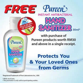 Pureen-Free-Hand-Sanitizer-Promotion-350x350 - Baby & Kids & Toys Babycare Johor Kedah Kelantan Kuala Lumpur Melaka Negeri Sembilan Pahang Penang Perak Perlis Promotions & Freebies Putrajaya Sabah Sarawak Selangor Terengganu 