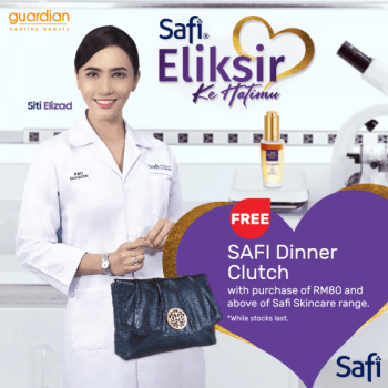 SAFI-Free-Dinner-Clutch-Promo-at-Guardian-350x350 - Beauty & Health Johor Kedah Kelantan Kuala Lumpur Melaka Negeri Sembilan Online Store Pahang Penang Perak Perlis Personal Care Promotions & Freebies Putrajaya Sabah Sarawak Selangor Skincare Terengganu 