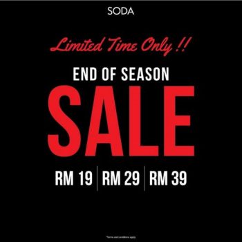 SODA-End-of-Season-Clearance-Sale-350x350 - Apparels Fashion Accessories Fashion Lifestyle & Department Store Johor Kedah Kelantan Kuala Lumpur Melaka Negeri Sembilan Pahang Penang Perak Perlis Putrajaya Sabah Sarawak Selangor Terengganu Warehouse Sale & Clearance in Malaysia 