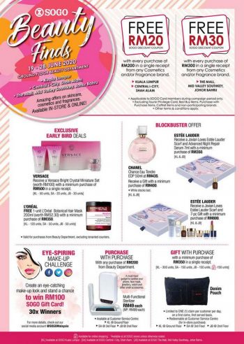 SOGO-Beauty-Finds-Promotion-350x492 - Beauty & Health Cosmetics Johor Kuala Lumpur Promotions & Freebies Selangor Supermarket & Hypermarket 