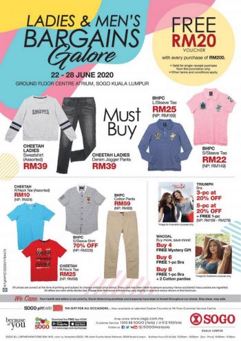 SOGO-Ladies-Mens-Bargains-Galore-Sale-350x494 - Apparels Fashion Accessories Fashion Lifestyle & Department Store Kuala Lumpur Malaysia Sales Selangor Supermarket & Hypermarket 