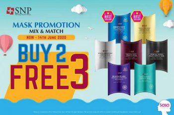 Sasa-SNP-Mask-Buy-2-Free-3-Promotion-350x232 - Beauty & Health Johor Kedah Kelantan Kuala Lumpur Melaka Negeri Sembilan Pahang Penang Perak Perlis Personal Care Promotions & Freebies Putrajaya Sabah Sarawak Selangor Skincare Terengganu 