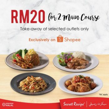 Secret-Recipe-Main-Courses-Promotion-on-Shopee-350x350 - Beverages Food , Restaurant & Pub Johor Kedah Kelantan Kuala Lumpur Melaka Negeri Sembilan Online Store Pahang Penang Perak Perlis Promotions & Freebies Putrajaya Sabah Sarawak Selangor Terengganu 