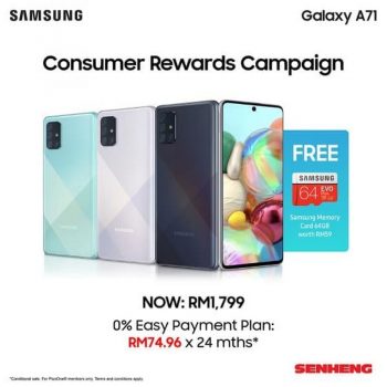 Senheng-Samsungs-Galaxy-A71-Promo-350x350 - Electronics & Computers IT Gadgets Accessories Johor Kedah Kelantan Kuala Lumpur Melaka Mobile Phone Negeri Sembilan Online Store Pahang Penang Perak Perlis Promotions & Freebies Putrajaya Sabah Sarawak Selangor Terengganu 