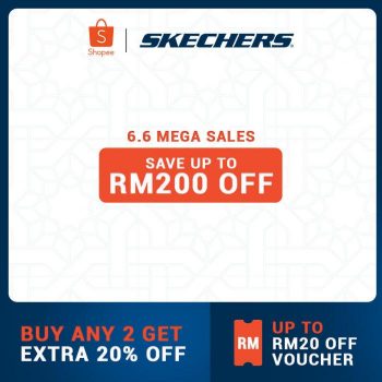 Skechers-6.6-Sale-Up-To-RM200-OFF-on-Shopee-1-350x350 - Fashion Lifestyle & Department Store Footwear Johor Kedah Kelantan Kuala Lumpur Malaysia Sales Melaka Negeri Sembilan Pahang Penang Perak Perlis Putrajaya Sabah Sarawak Selangor Terengganu 
