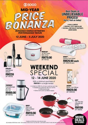 Sogo-Mid-Year-Price-Bonanza-350x495 - Johor Kuala Lumpur Malaysia Sales Selangor Supermarket & Hypermarket 