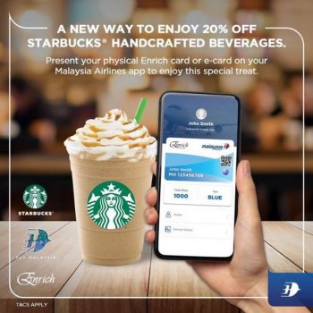 Starbucks-20-OFF-Promotion-with-Enrich-Card-350x350 - Beverages Food , Restaurant & Pub Johor Kedah Kelantan Kuala Lumpur Melaka Negeri Sembilan Pahang Penang Perak Perlis Promotions & Freebies Putrajaya Sabah Sarawak Selangor Terengganu 