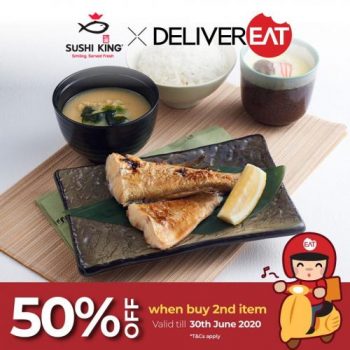 Sushi-King-2nd-Item-at-50-OFF-Promotion-on-DeliverEat-350x350 - Beverages Food , Restaurant & Pub Johor Kedah Kelantan Kuala Lumpur Melaka Negeri Sembilan Online Store Pahang Penang Perak Perlis Promotions & Freebies Putrajaya Sabah Sarawak Selangor Terengganu 