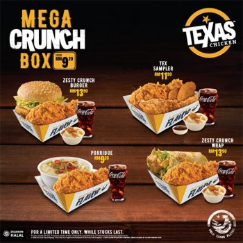 Texas-Chicken-Mega-Crunch-Box-Promo-1-350x350 - Beverages Food , Restaurant & Pub Johor Kedah Kelantan Kuala Lumpur Melaka Negeri Sembilan Pahang Penang Perak Perlis Promotions & Freebies Putrajaya Sabah Sarawak Selangor Terengganu 