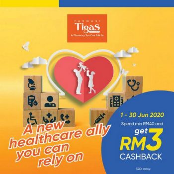 Tigas-Pharmacy-RM3-Cashback-Promotion-with-Touch-n-Go-350x350 - Beauty & Health Health Supplements Johor Kedah Kelantan Kuala Lumpur Melaka Negeri Sembilan Pahang Penang Perak Perlis Personal Care Promotions & Freebies Putrajaya Sabah Sarawak Selangor Terengganu 
