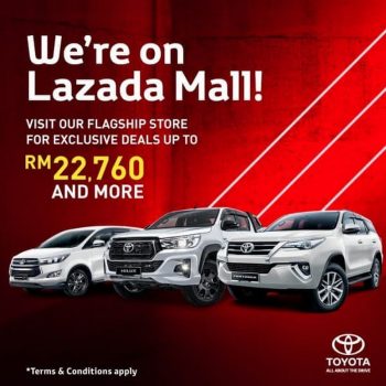 Toyota-Flagship-Store-Promo-at-Lazada-350x350 - Automotive Johor Kedah Kelantan Kuala Lumpur Melaka Negeri Sembilan Online Store Others Pahang Penang Perak Perlis Promotions & Freebies Putrajaya Sabah Sarawak Selangor Terengganu 