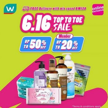 Watsons-6.16-Top-To-Toe-Sale-1-350x350 - Beauty & Health Health Supplements Johor Kedah Kelantan Kuala Lumpur Malaysia Sales Melaka Negeri Sembilan Pahang Penang Perak Perlis Personal Care Putrajaya Sabah Sarawak Selangor Terengganu 